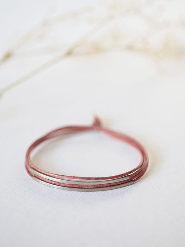 Lederarmband "Tingval"