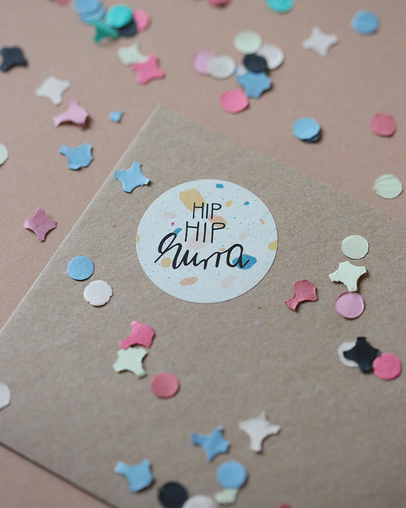 Stickerset "HIP HIP hurra"