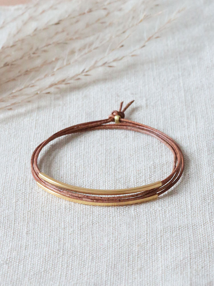 Lederarmband "Tingval"