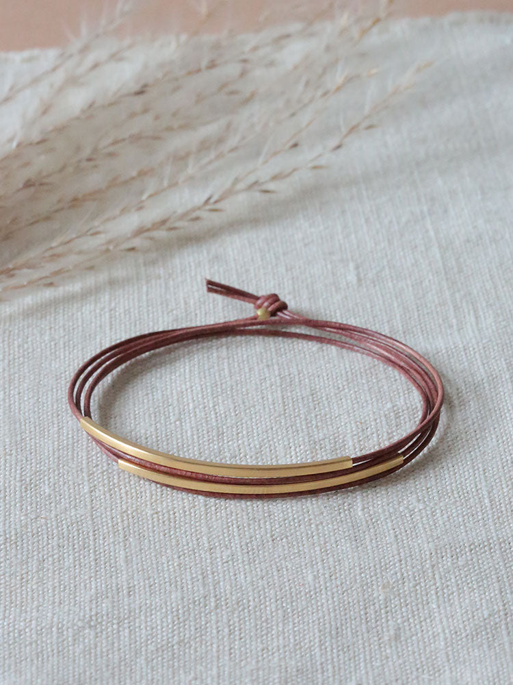 Lederarmband "Tingval"