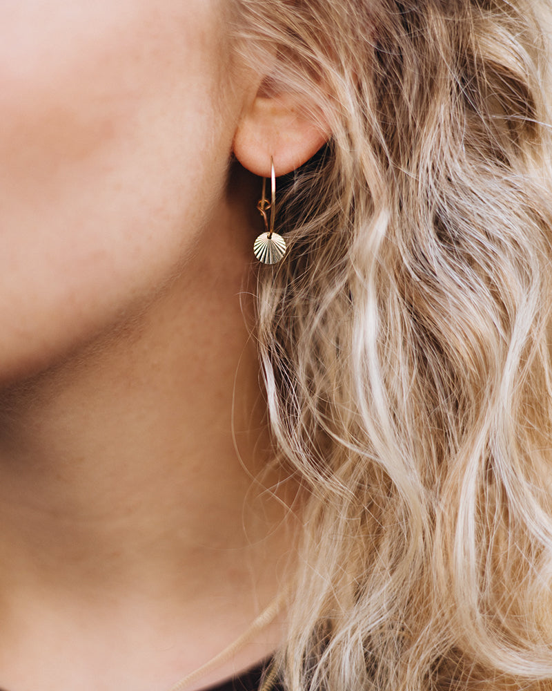 vergoldete creolen "Suna" von pikfine