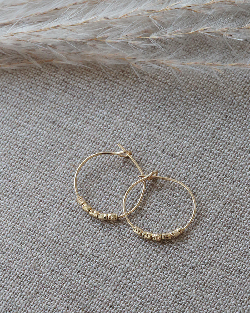 Creolen silber mittelgroß vergoldet