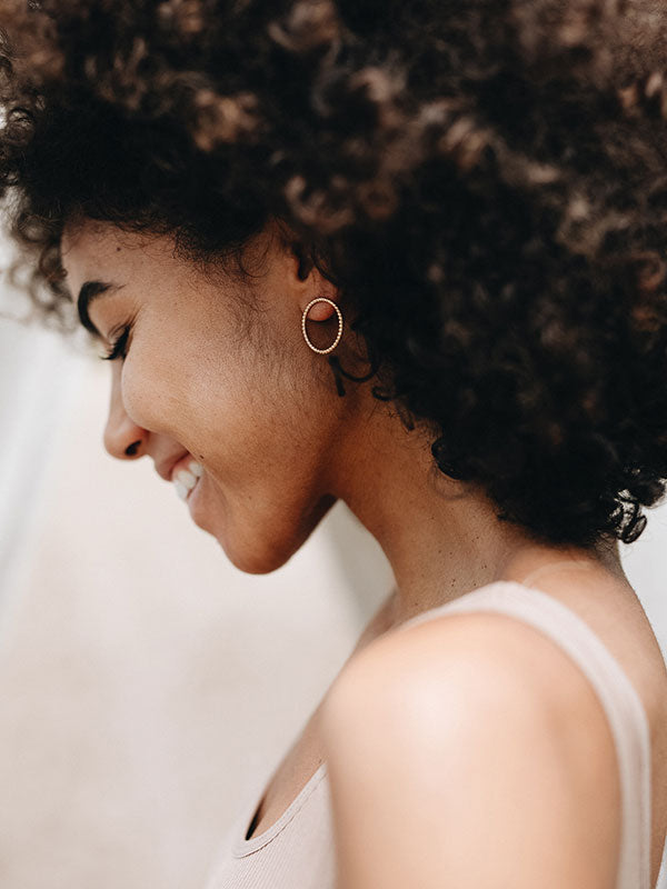 Große Kugel Ohrstecker "Mala"