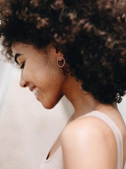 Große Kugel Ohrstecker "Mala"