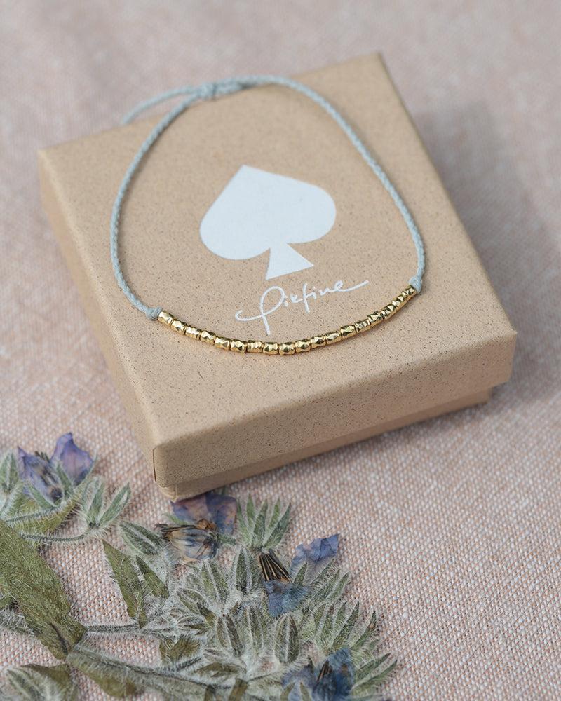 Armband mit Perlen "Milla" 925er Silber / vergoldet von pikfine