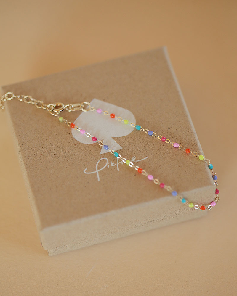 Buntes Perlenarmband &quot;Lumi&quot;