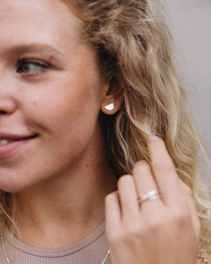 Stud earrings &quot;Moon&quot;