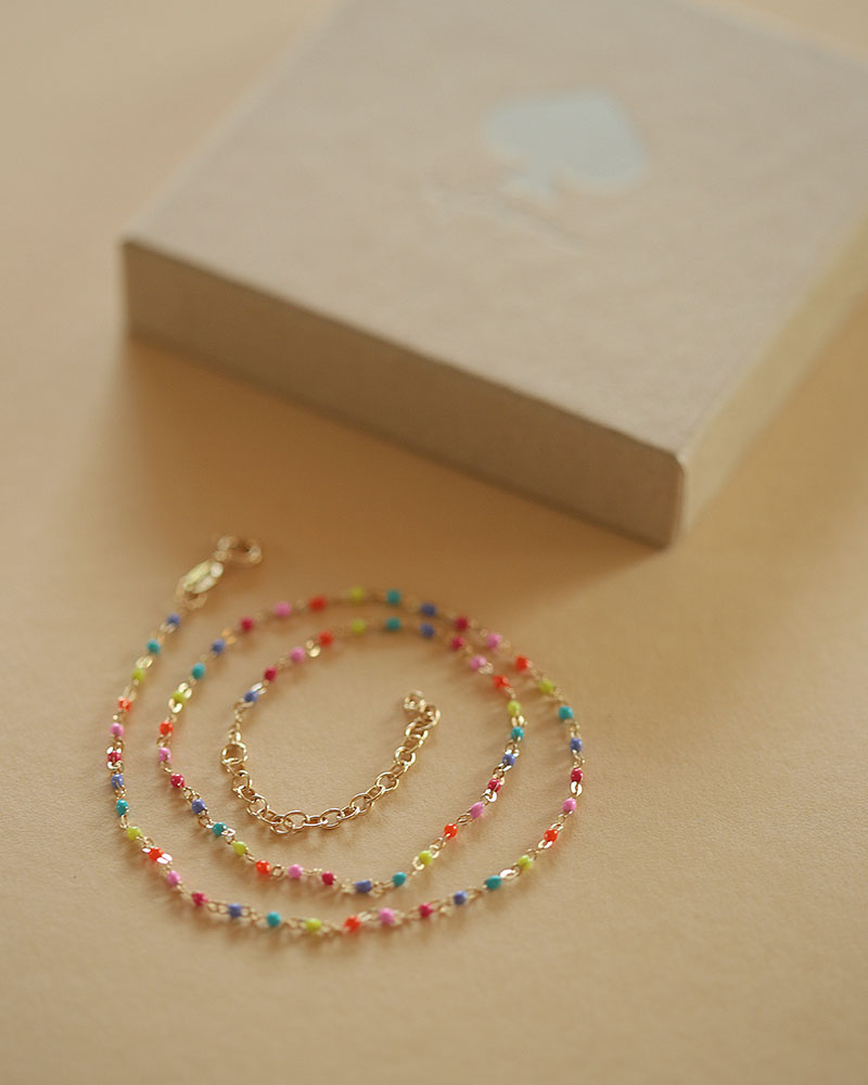 Bunte Perlenkette "Lumi"