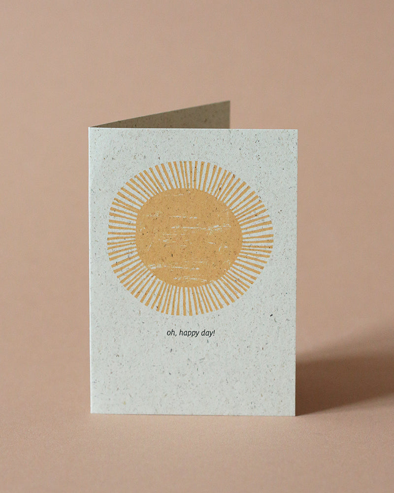 mini folding card &quot;oh, happy day&quot;