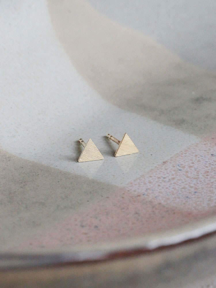 Stud earrings &quot;triangle&quot; 