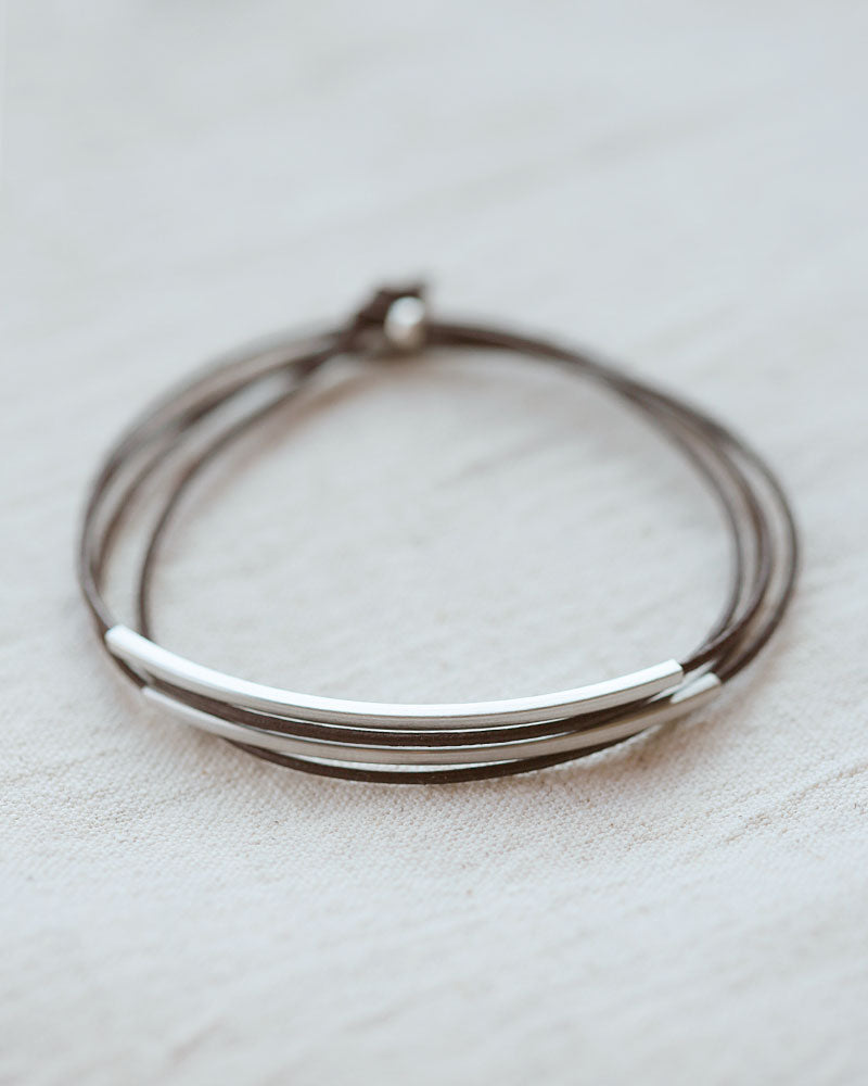 Lederarmband "Tingval"