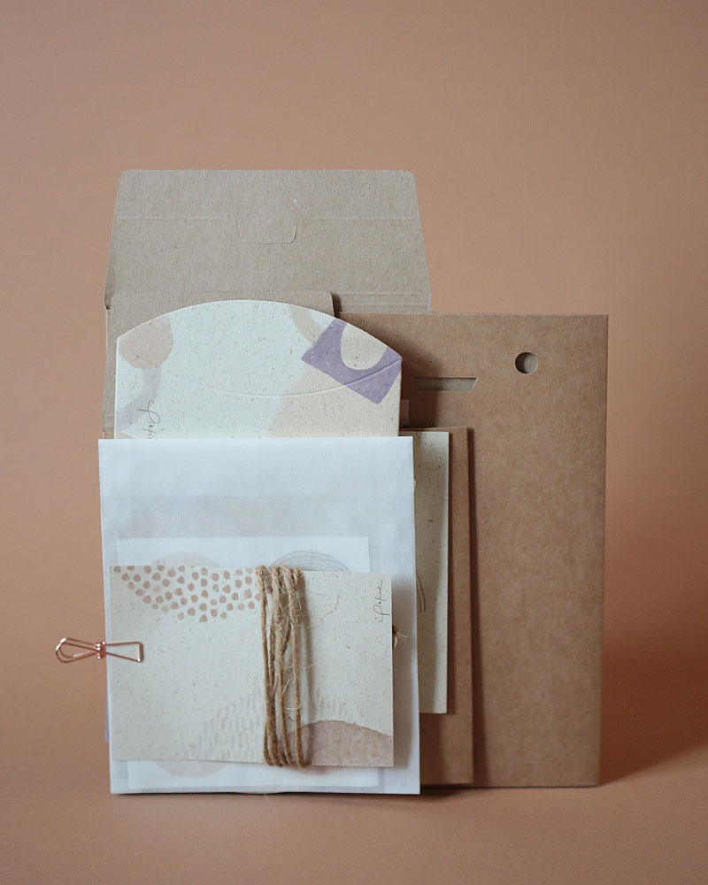Packaging set &quot;abstract lavender&quot;