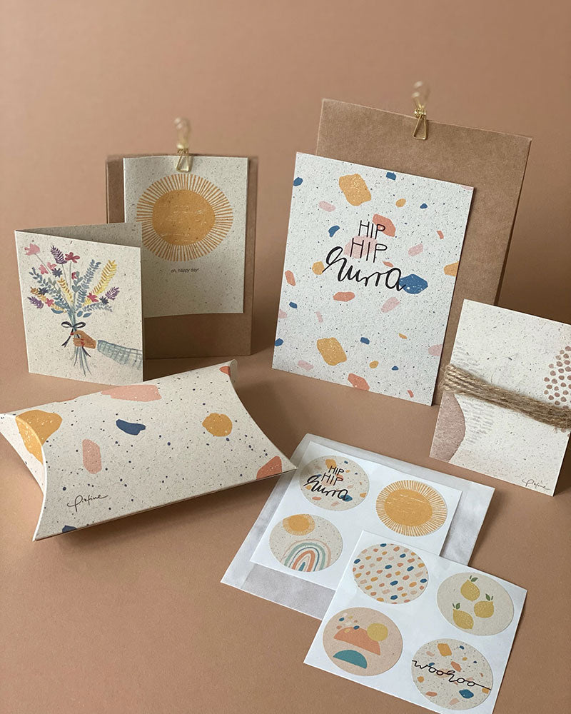 Packaging set &quot;colorful terrazzo&quot;