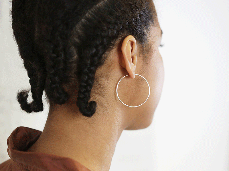 Minimalist hoop earrings “Franka” 